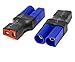 Produktbild VUNIVERSUM 2X Stück Premium Adapter EC5 Stecker Male auf T-Dean Buchse Female Hochstromstecker 5mm Goldstecker Adapterkabel für Lipo Akku Batterie von Mr.Stecker Modellbau®