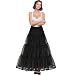 SHIMALY Women's Floor Length Wedding Petticoat Long Underskirt for Formal Dress S-3XL