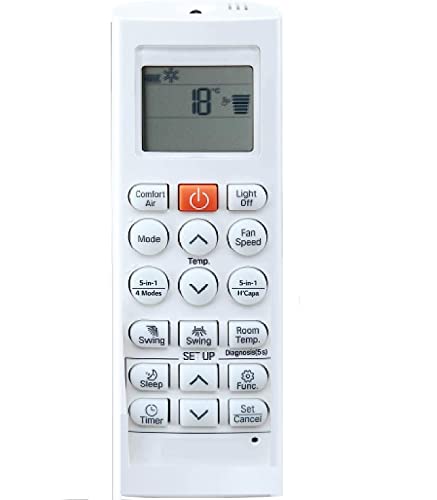 VMPS 5 Years Warranty AKB75415316 AC Remote Compatible for LG AC Remote with 5 in 1 Button