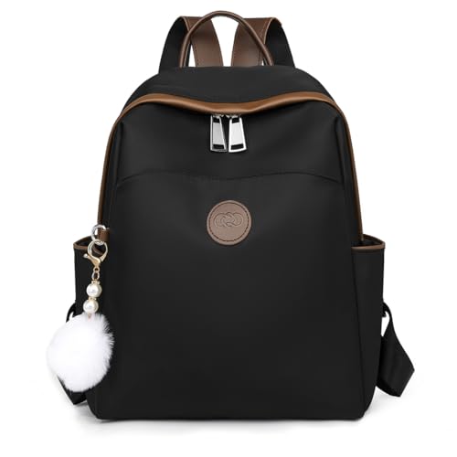 La mejor comparación de Bolsas Backpack para Dama que puedes comprar esta semana. 41 Mochilas Antirrobo Impermeable para Mujer, Bolsos Casual Dama, se Puede como Bolso de Hombro o Bolsa Bandolera, Adecuado para Viaje Escuela Compras y Trabajo (Negro)