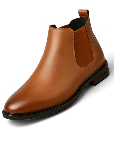 Image of Kraasa Men's Slip On Fashion Chelsea Boots | High Tops, Soft Cushioned Insole, Comfortable Fit, Trendy, Stylish Boots