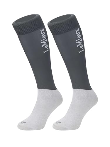 Image of LeMieux My Competition Horse Riding Socks with Closely Woven Foot, Topside Seam and Micro Weight Stretch - Twin Pack