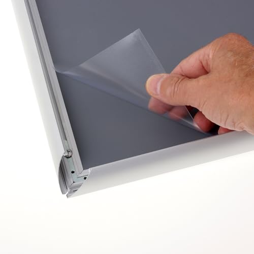 Europel Economy Klapprahmen, A4,Farbe Silber, Aluminium Profil 25x11 mm, Maße 241x328 mm, für Poster 21x29,7 cm, Posterhalter, Hotel, Büro, Restaurant, Speisekarten, Werbung, Botschaft