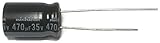 Set of 8, Nichicon 105°C Electrolytic Capacitor 470uF 35V (470 mfd 35V) 20% Radial, 3/8