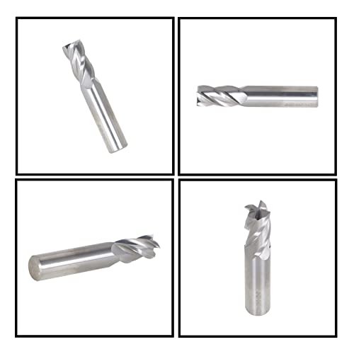 Image of waltyotur 5 /8 Inch Carbide End Mill 1-1 /4 Inch Cutting Length 3-1 /2 Inch Full Length 5 /8 Inch Shank Diameter Suitable for Aluminum Cutting Non-Ferrous Metals Up Cutting 1 Pcs