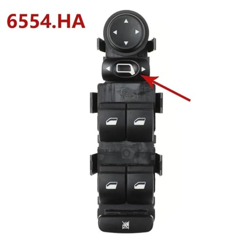 Interrupteur de lève-vitre électrique 6554.HA pour Citroën C4 2004-2010 - 3