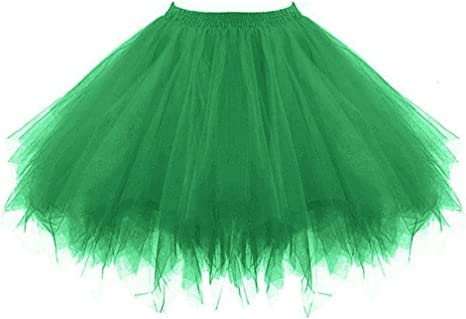 Image of Net Fabric Pleated High Waist Tutu Tulle Dancing Mini Skirt for Girls