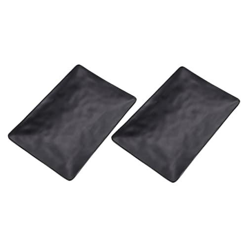 Set 2 platos rectangulares decorativos para sushi miniatura 1