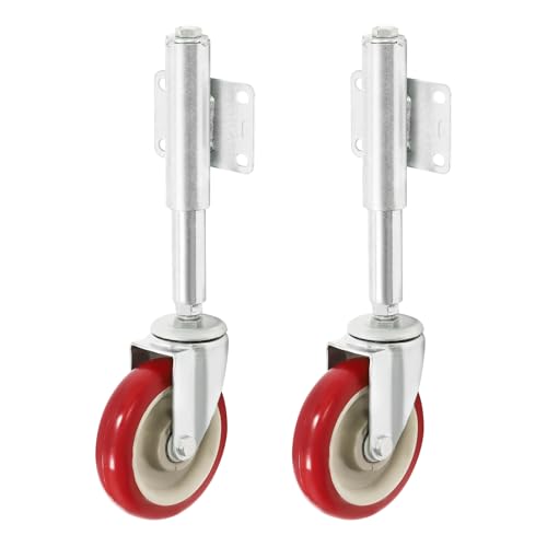 2 Stück Federbelastete Torrollen Set 100/125mm Schwerlastrollen 150kg Tragfähigkeit 360° Drehbar Schwerlast Gummi Torlaufrolle für Holztore Gartentor Zäune Bauernhöfe Universal (100mm) 2 Stück Federbelastete Torrollen Set 100/125mm Schwerlastrollen 150kg Tragfähigkeit 360° Drehbar Schwerlast Gummi Torlaufrolle für Holztore Gartentor Zäune Bauernhöfe Universal (100mm)