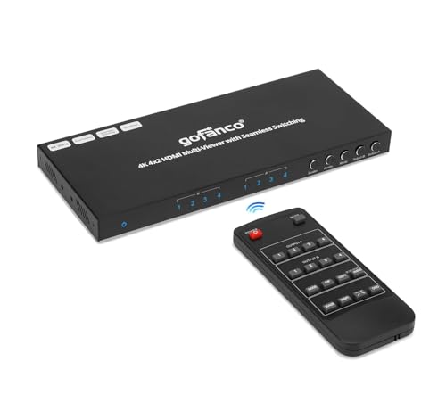 gofanco 4K 4x2 HDMI }`r[A[ fAfBXvCt - 4 & 2o 4K @30Hz V[XXCb`O NAbh/fA/VO/PIP ~[/}gbNXo Toslink/3.5mm I[fBIo