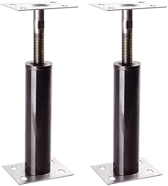 Akron Adjustable Floor Jacks (Model C-4), Akron Jacks Floor Jacks, Temporary Support Telescopic Jacks, Size Range 1'-1' 3" (Pack of 2)
