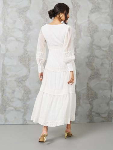 Image of Styli Women Tired Maxi Dress | Flowy Silhouette with Comfortable Fit | Elegant and Stylish Design | Perfect for Casual and Occasion Wear