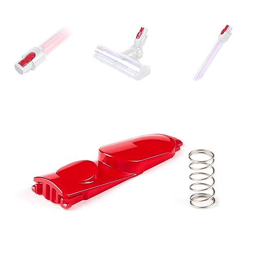WYWY.Wide Extension Wand/Cleaner Head Clip Latch Tab Button Compatible with Dyson V7 V8 V10 V11 V15 Vacuum Cleaner Electric Drive Parts, Wand Tube/Illumination Tool/Cleaner Head Switch Button