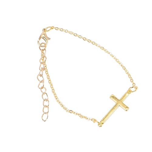 Bracelet de croix en or pour femmes bijoux fins tendance