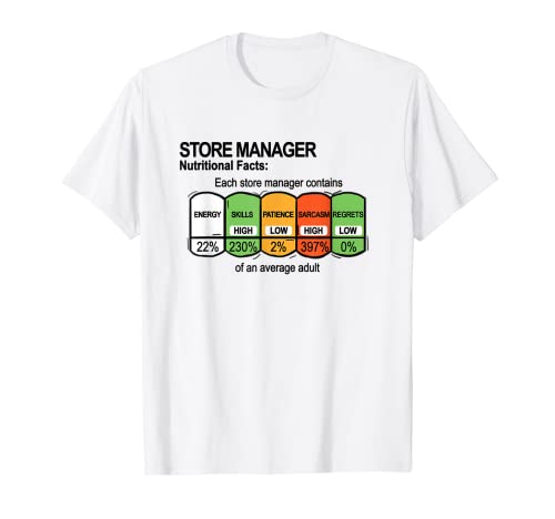 Store Manager Valori nutrizionali Store Manager Magliett