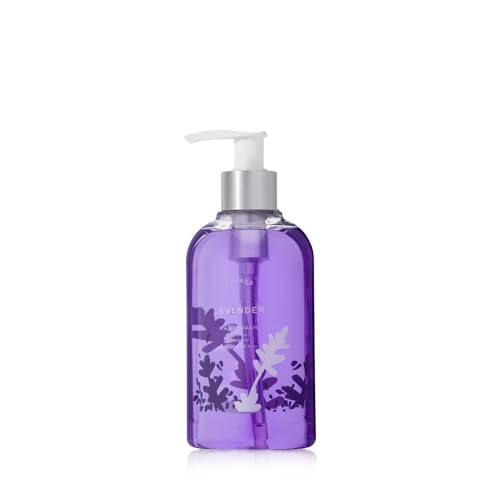Thymes Moisturizing Hand Wash Soap with Pump - Luxury Hand Soap Gently Cleanses & Moisturizes - Skin Care with Glycerin & Jojoba - Calming, Floral Fragrance (Lavender, 8.25 oz)