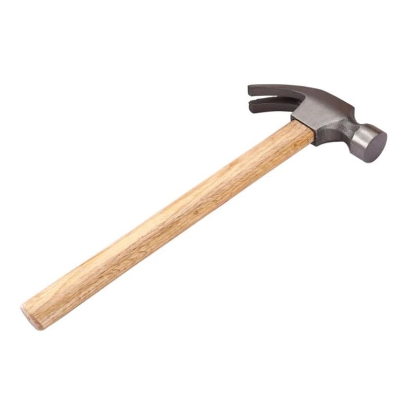 CABLEPELADO Martillo de Carpintero Con Garra y Uña - Sacaclavos, Mango de Madera, 30 cm de Longitud, 250 Gramos