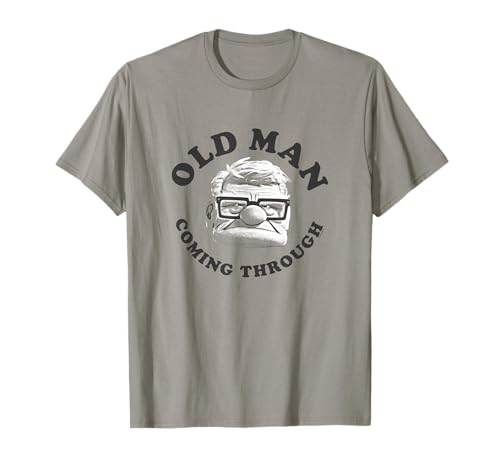 Disney Pixar Up Old Man Coming Through Vintage Carl Face T-Shirt