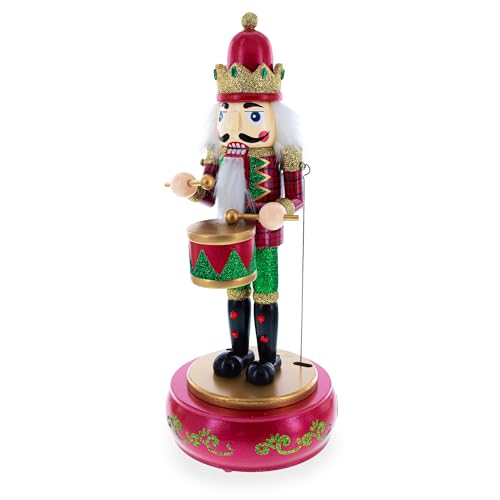 BestPysanky Animated Nutcracker The Drummer Musical Figurine 13 Inches