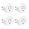 KTMC Smart Plug 4 Pack, Alexa & Google Home Compatible, No Hub Required, Remote Control, ETL Certified