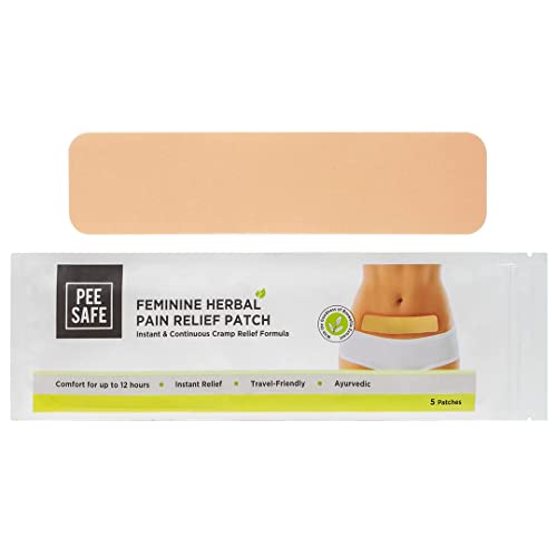 PEESAFE Feminine Herbal Pain Relief Patches (5 Patches) | menstrual pain relief patches/menstruele pijnbestrijding patches | Period Cramp Patch/periode kramp patch | menstrual pain patches