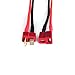 DEVMO 2 Pairs 14AWG Ta-Miya Style Connector to D-eans T Style Plug Cable Adapter Connector Compatible with RC ESC Speed Controller Lipo/NiMH Battery Charging