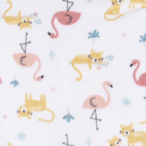 Image of Gerber Baby Girl & Toddler 2-Pack Loose Fit Fleece Footed Pajamas