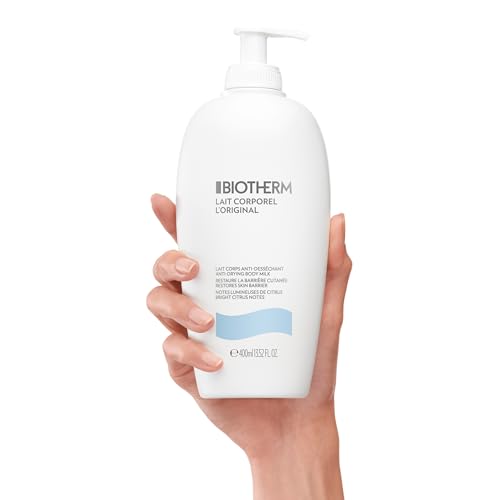 Biotherm Lait Corporel L'Original, feuchtigkeitsspendende Körperlotion mit Life Plankton für geschmeidige Haut, sanfte Körperpflege mit zartem Zitrusduft, Bodylotion für hydratisierte Haut, 400 ml