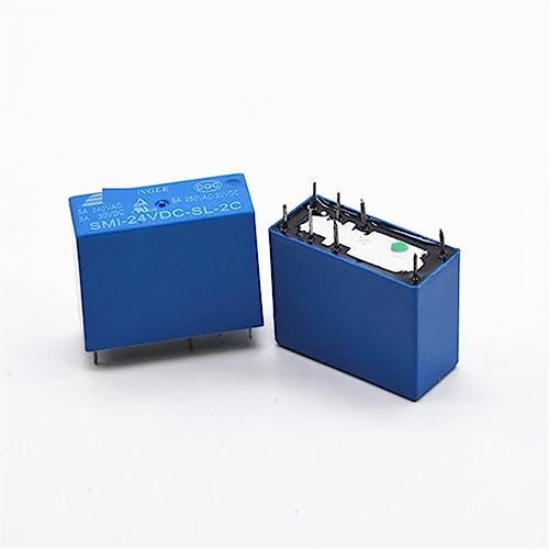 Relais de puissance 5V 12V 24V 8 broches 5A pour circuit imprimé