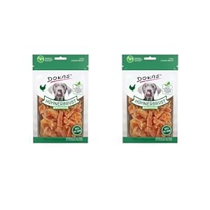 Dokas Dog Poitrine de poulet en morceaux pour chien – Lot de 2 – 2 x 70 g