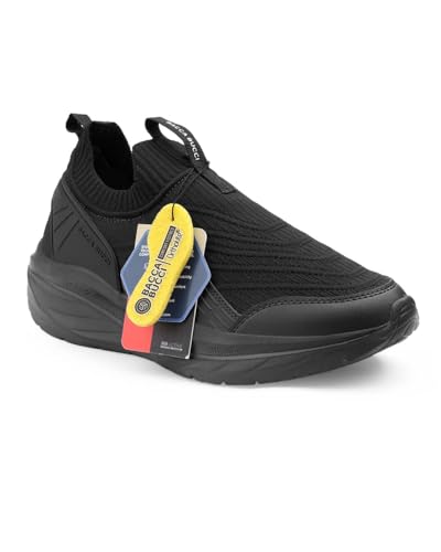 Image of Bacca Bucci EaseOn Walking Shoes for Men | Slip-On Sneakers with Stretch Knit Upper | Ortholite Comfort Insole | Lightweight EVA Sole | Daily Walking, Travel & Casual Wear