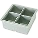Large Ice Cube Mold - Makes 4 Jumbo 2.25 Inch Big Ice Cubes - Prevent Diluting Your Scotch, Whiskey, Cocktails - Keep Drinks Chilled with PratiCube Large Ice Cube Trays - 1 Pack