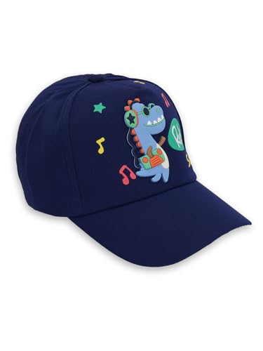 Image of PASSION PETALS Summer Dino Rockstar Baseball Cap for Kids Boys and Girls 2-4Years