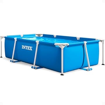 Intex 28270 Piscina Rettangolare, senza Pompa Filtro, Multicolore, 220 x 150 x 60 cm