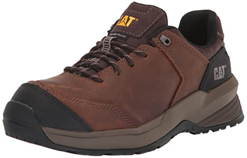 CAT Men's Streamline 2.0 Leather Composite Toe Construction Shoe, Clay, 9 Wide by CAT - Used condition - US$97.81