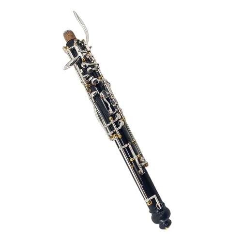 Vetimobato Professional English Horn Alto Oboe F Key Synthetic Wood Body Woodwind Instrument with Top grade Case Reed Gloves Cleaning Cloth Advanced Alto Oboe (Silver-Plated Keys) - Thumbnail 5