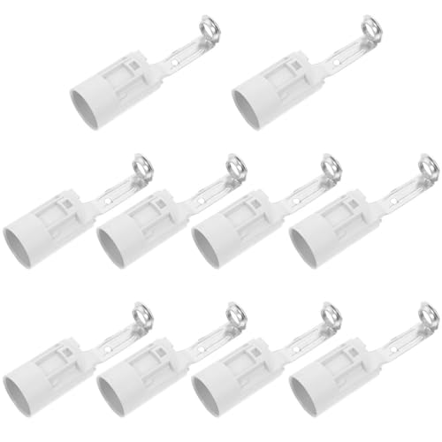 UKCOCO 10 Piezas Soporte De Lámpara De Manguera De Vela De La Luz Portalámparas Con Base De Protector De Interruptor De Luz Portalámparas Con Alambre Lámpara De Techo Lamparas E14 Cobre