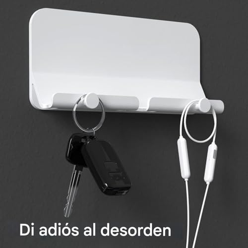 Genérico Soporte De Pared para Teléfono Móvil - Soporte Cargador para Teléfonos - Estante Organizador Adhesivo Antideslizante para Smartphone Tablet Teléfonos Hogar Baño Estudio Ereader Salón Armario - imagen 8