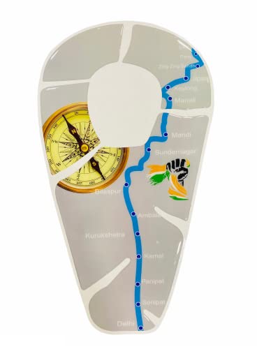 SGTB Enfield Bike Tank Pad Protector Sticker 3D Emboss Compatible with Standard Classic 350 Leh Map White Design Epoxy Material SGTB Enfield Bike Tank Pad Protector Sticker 3D Emboss Compatible with Standard Classic 350 Leh Map White Design Epoxy Material