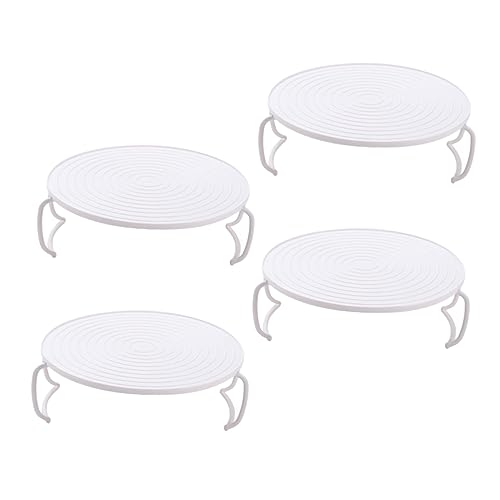 UTHCLO 4pcs Microwave Steam Rack Microwave Oven Pantry Microwaves Cooling Rack Airtight Tray Ovens Pp White