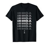 Retro Repeating Text Luis García Jr. Washington Baseball T-Shirt