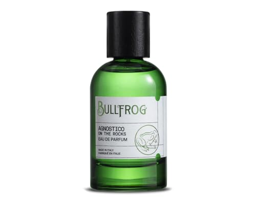 Bullfrog Eau De Parfum Agnostico On The Rocks100ml: Fragranza Agrumata, Legnosa e Ambrata, Note di Bergamotto, Anice, Mandarino e Ananas - Made in Italy