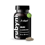 rubyni® Selen (90 Kapseln für 3 Monate) • 55 μg pro Tagesdosis • 100% vegan • ohne Zusatzstoffe & laborgeprüft • natürliches aus Sonnenblumen-Extrakt