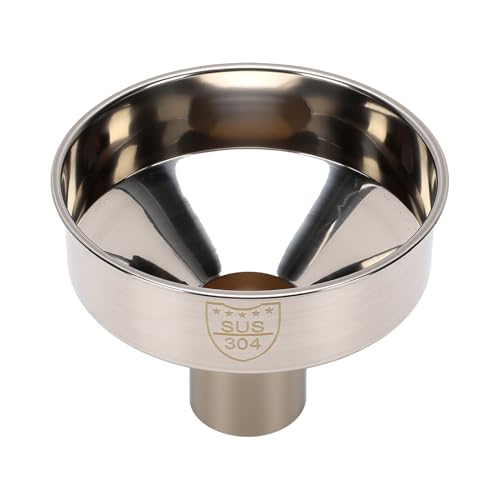 Embudo de acero inoxidable ASHATA de 5cm para traspasar líquidos sin manchas ni derrames 6