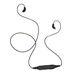 Sxhlseller Bluetooth IEM Adapter, 2 Pin 0.78mm Wireless Earhook Cable with Mic & Volume Control, Bluetooth 5.3 Low Latency, 6-8H Battery, Replacement Adapter for Wired In Ear Monitors