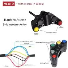 Klaxon ON OFF moto et commandes de phares robustes Model B