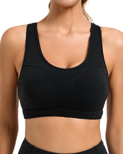 RUNNING GIRL Sports Bras for Women High Support Moulded Cup High Impact Sports Bras Racerback Workout Running Yoga Bra2