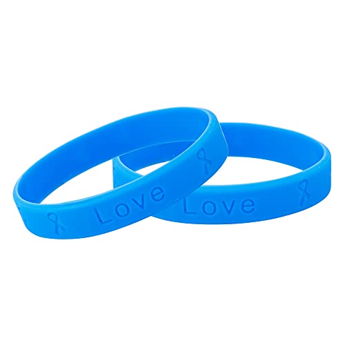 Fundraising For A Cause 50 Pack Periwinkle Silicone Bracelets - Adult Size
