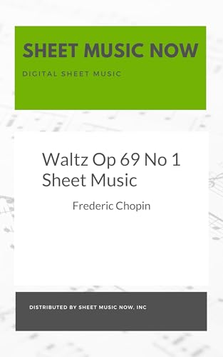 Waltz Op 69 No 1 Sheet Music