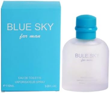 EBC Perfume Blue Sky Man Perfume 110ml Eau De Parfum Vaporisateur Spray - Long Lasting, Grapefruit, Juniper, Essential Oil From France